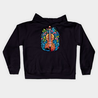 Violin Vintage Charm Music Kids Hoodie